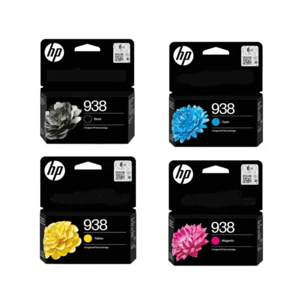 HP 938 Black Original Ink Cartridge – Standard Capacity – 1,250 Pages – 4S6X8PE