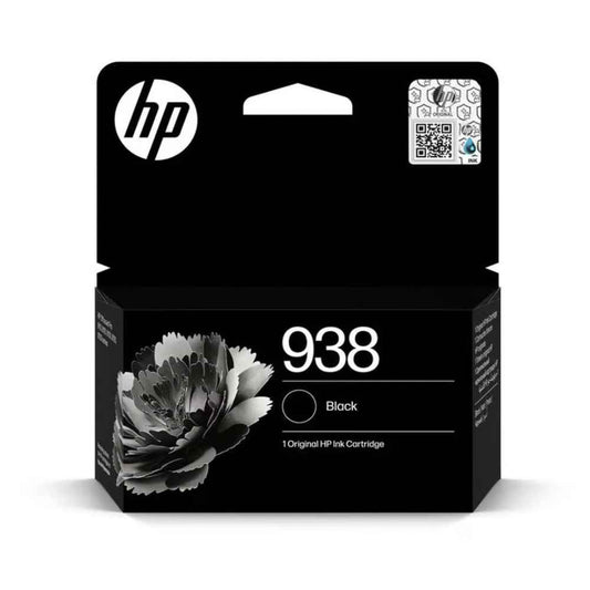 HP 938 Black Original Ink Cartridge – Standard Capacity – 1,250 Pages – 4S6X8PE