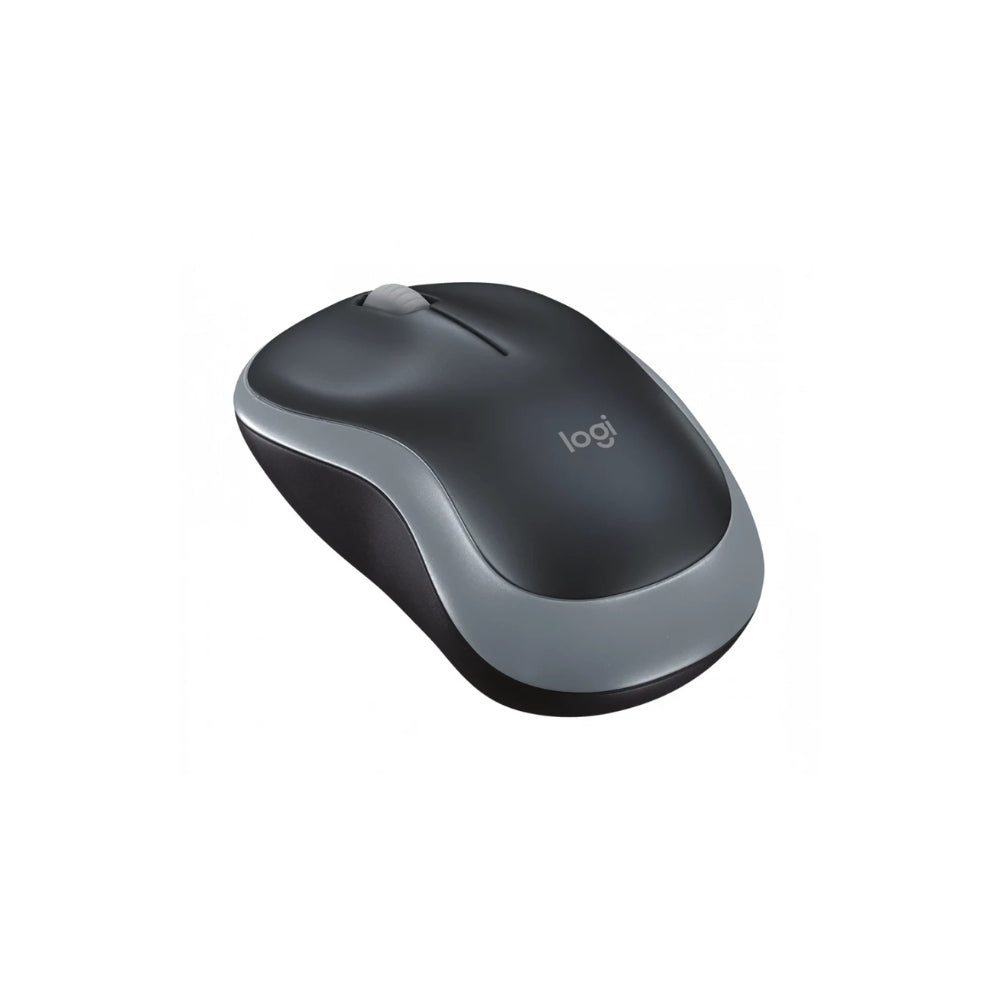 Logitech M186 Wireless Mouse – 2.4GHz, 1000 DPI Optical Tracking, USB Receiver, Ambidextrous Design