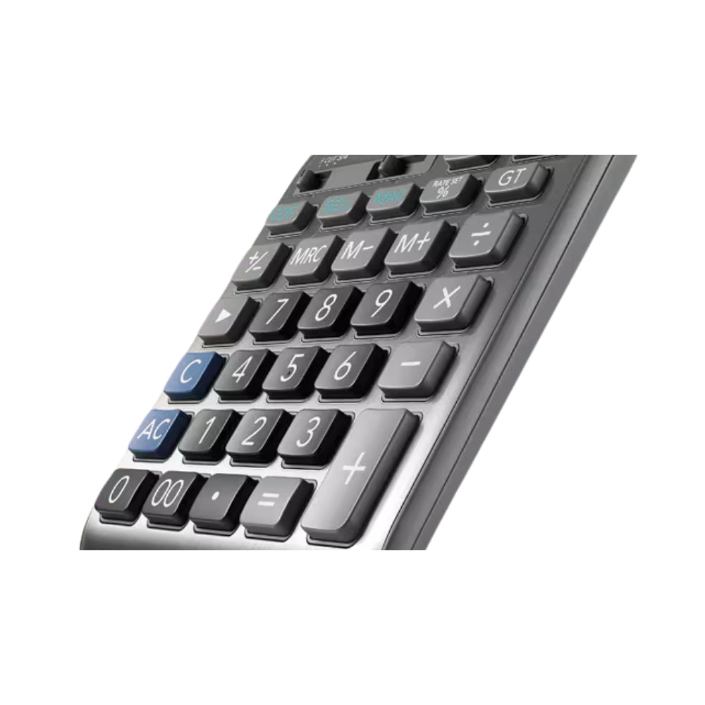 DM-1200FM Desktop Electronic Calculator, 12 Digits, Solar & Battery, Cost/Sell/Margin and Tax Calculation