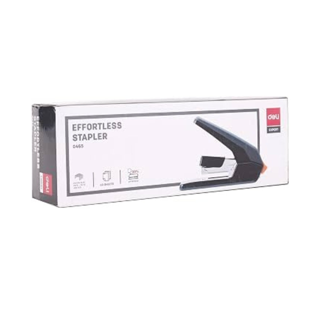 Deli E0465 Effortless Heavy-Duty Stapler – 60 Sheets, Black