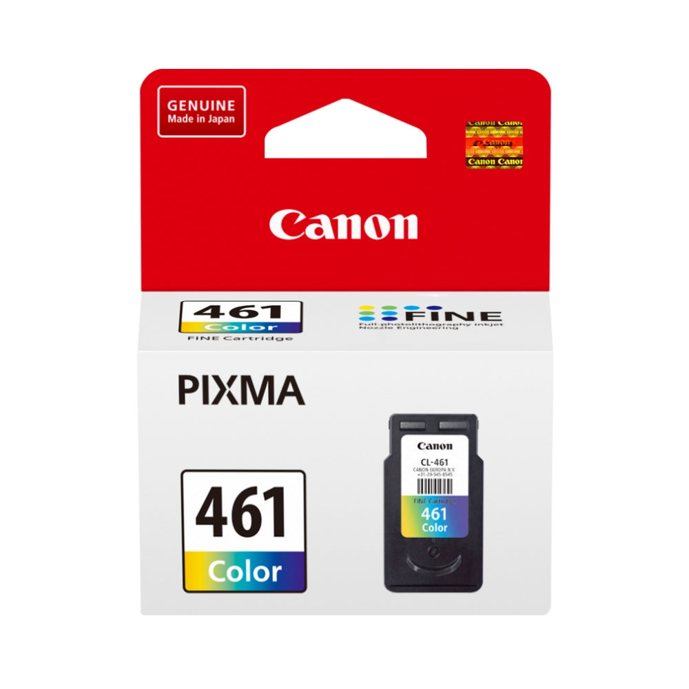 خرطوشة حبر ملونة أصلية Canon CL-461 – سماوي / أرجواني / أصفر، 8.3 مل، حتى 180 صفحة