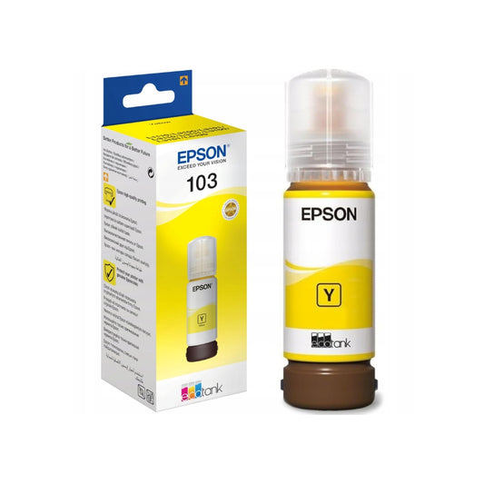 Epson 103 EcoTank Genuine Original Ink Bottle – Yellow – 65 ml