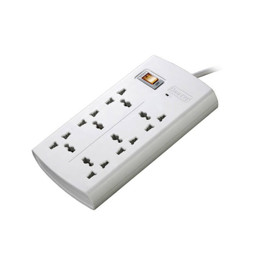 Huntkey Universal Power Strip – 6 AC Sockets, 2-Meter Cable