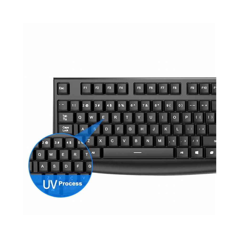 HP K200 Wired USB Keyboard – 104 Keys, Full-Size Office & Gaming Keyboard, Black