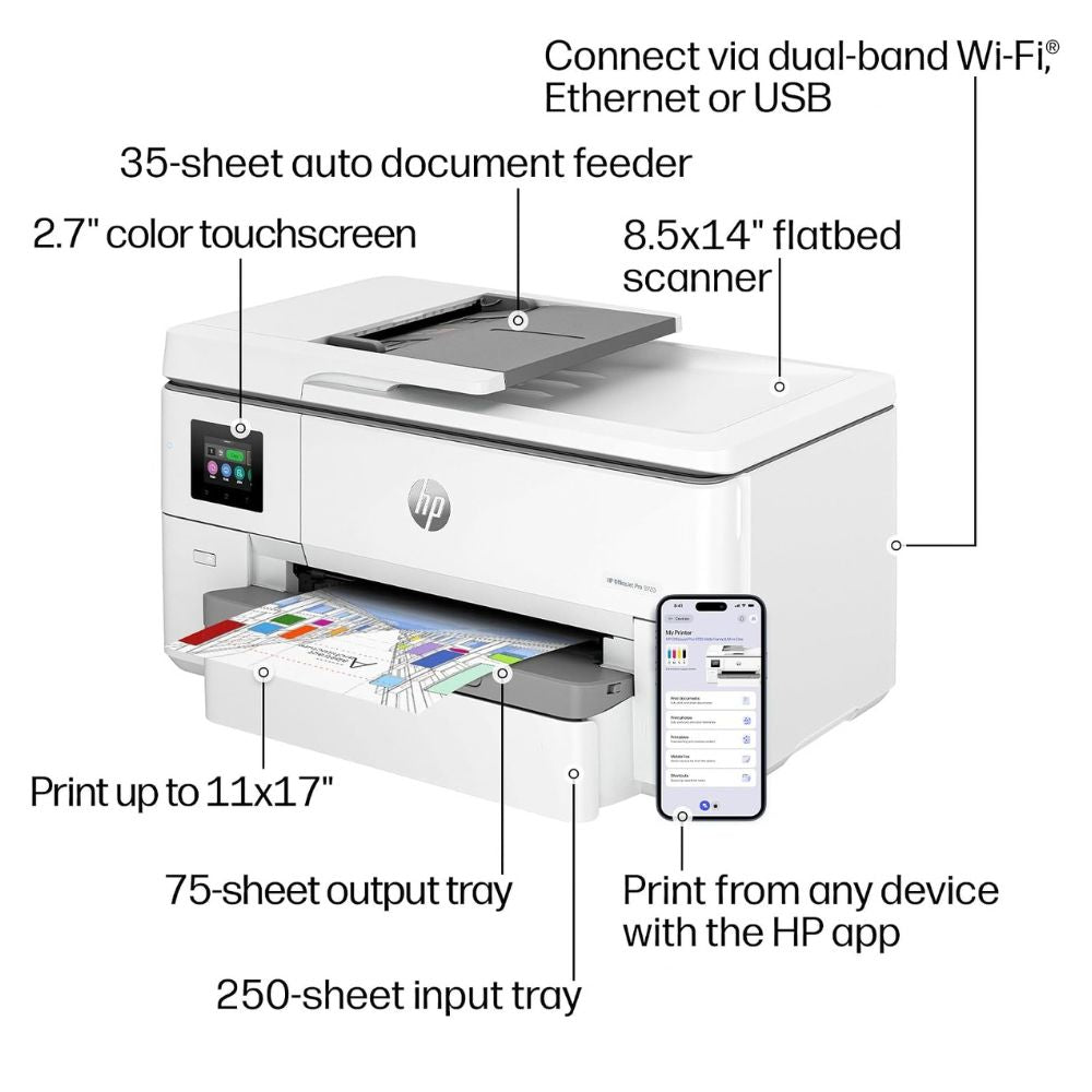 HP OfficeJet Pro 9720 Wide Format All-in-One Printer