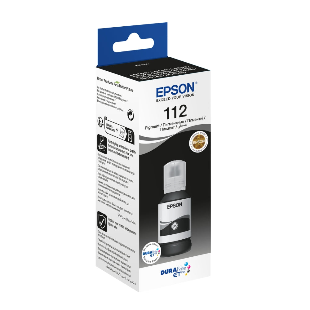 Epson 112 Genuine Ink - Pigment Black