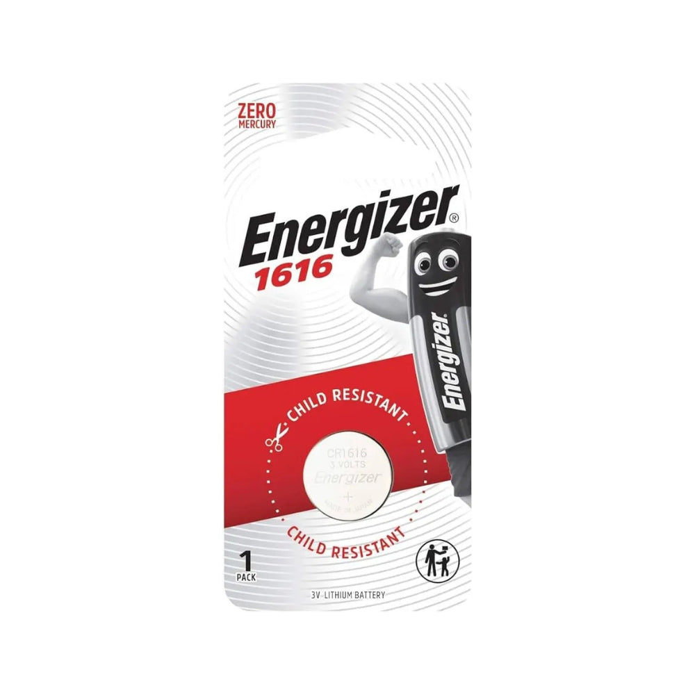 Energizer 1616 3V Lithium Coin Cell Battery – 1 Piece