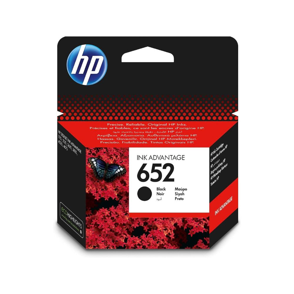 خرطوشات حبر HP 652 الأصلية من Ink Advantage F6V25AE / F6V24AE