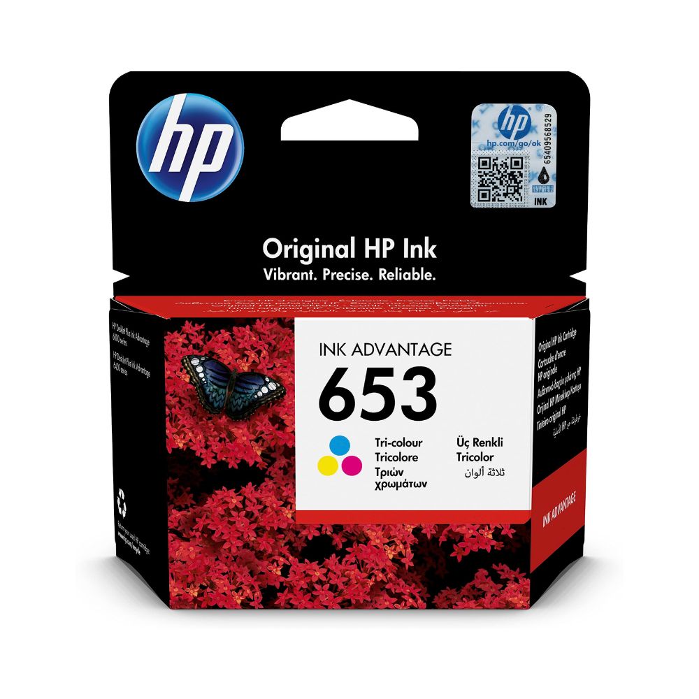 HP 653 Original Ink Advantage Ink Cartridges 3YM75AE / 3YM74AE