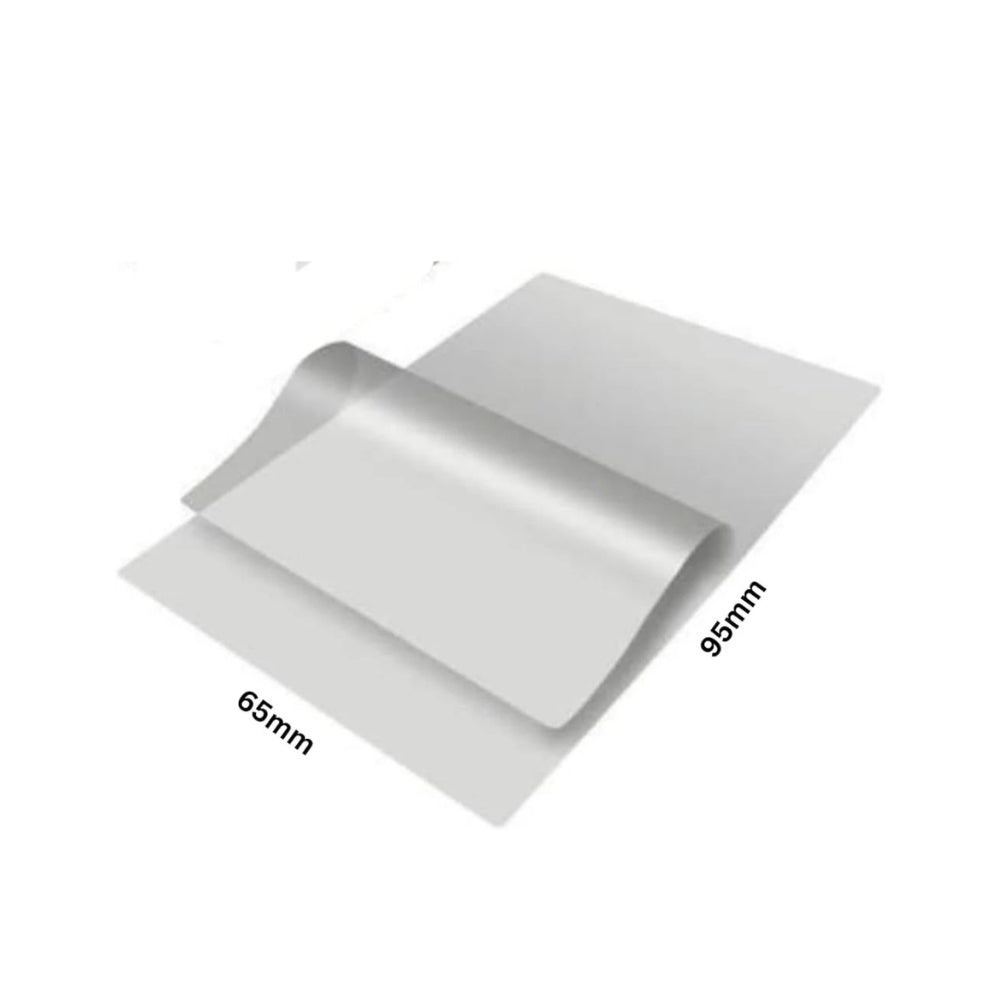 Bright Office Laminating Pouch Film – 65 × 95 mm, Pack of 100