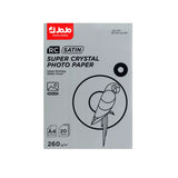 JOJO Super Crystal RC Satin Photo Paper – A4, 260gsm, Waterproof