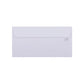 Sigma Plain White Envelopes – 115 × 225 mm, Quick Strip Closure, Security Tinted, Pack of 50