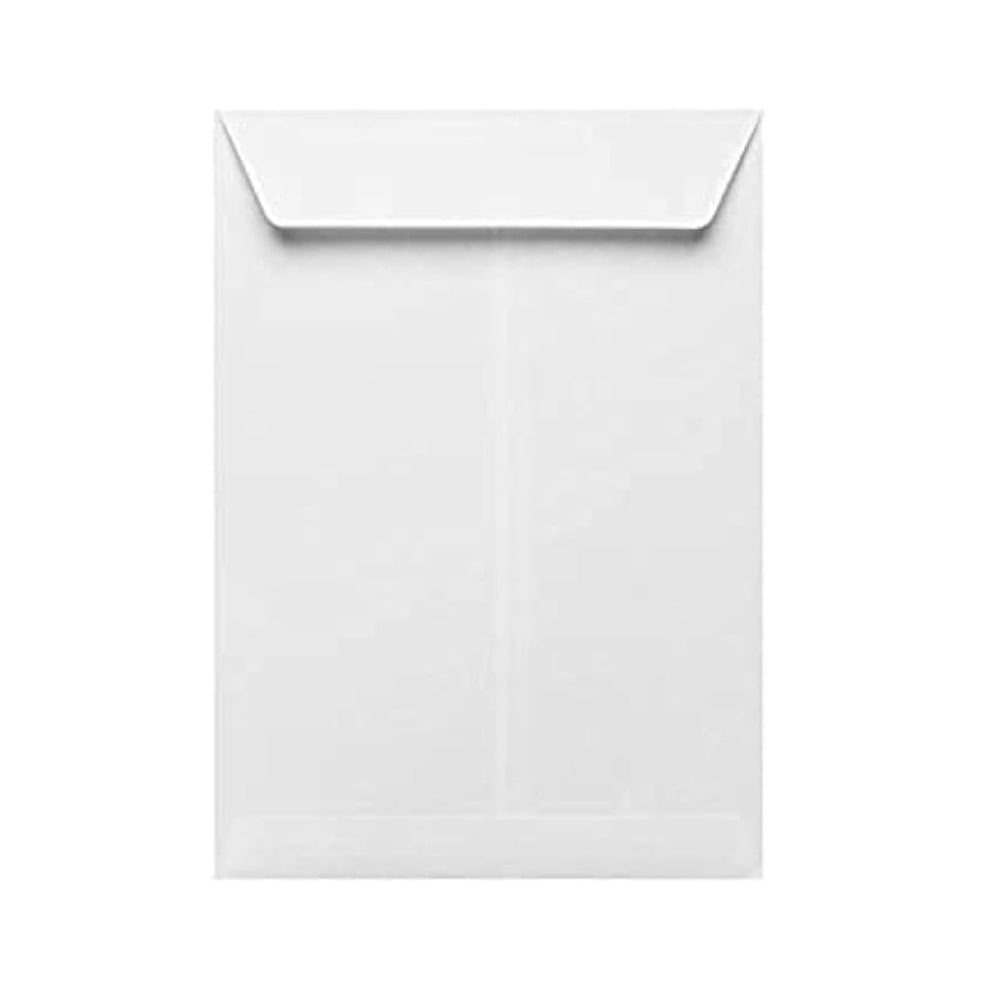 Sigma Plain White Envelopes – 10 × 7 Inch (Approx. 254 × 178 mm), Quick Strip Closure, Security Tinted, Pack of 50
