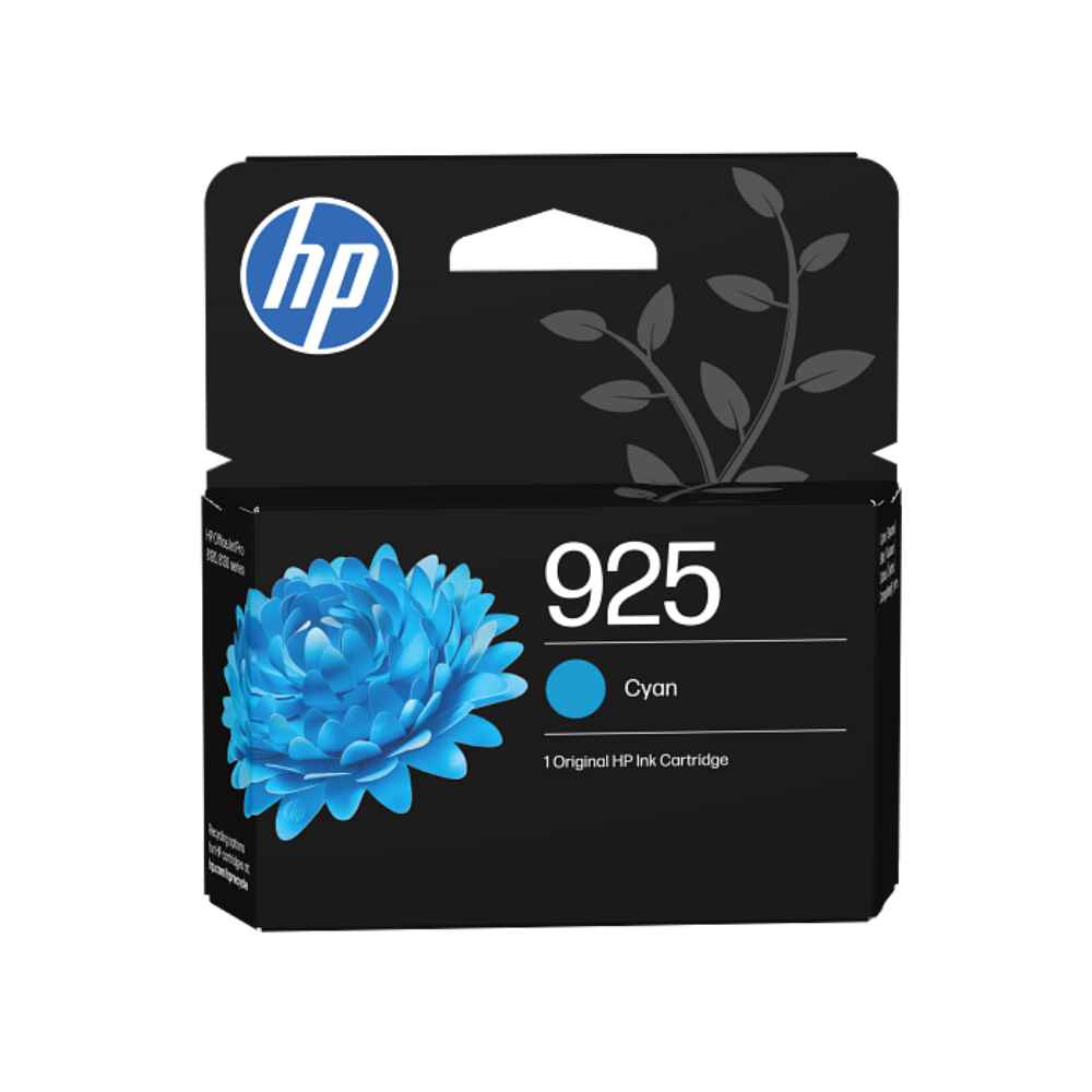 HP 925 Original Genuine Ink Cartridges – Black, Cyan, Magenta and Yellow (CMYK)