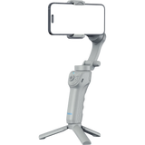 Tokqi M01 3-Axis Smartphone Gimbal – AI Face Tracking, Wide-Angle Lens & Cool/Warm LED Light