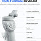 Tokqi M01 3-Axis Smartphone Gimbal – AI Face Tracking, Wide-Angle Lens & Cool/Warm LED Light