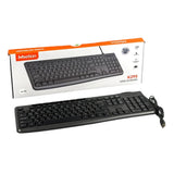 Meetion K295 Zero Noise Durable Wired Office Keyboard – Black, 112 Keys, USB