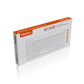 Meetion Wired USB Mini Keyboard Ultra-thin and lightweight design Black - Arabic , English Layout Language (K400-RS)