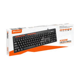 Meetion K600M-RS Wired USB Multimedia Keyboard – Arabic & English Layout, Black