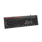 Meetion K600M-RS Wired USB Multimedia Keyboard – Arabic & English Layout, Black