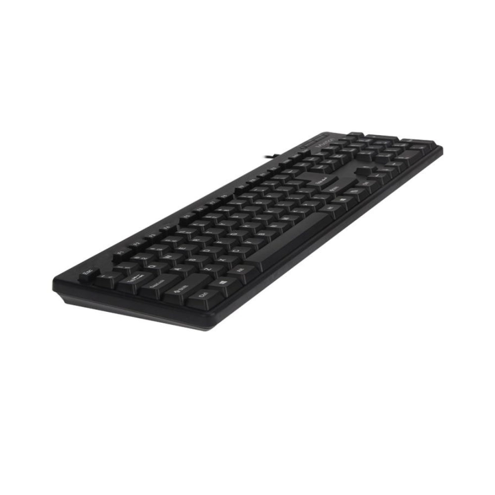 Meetion MT-K100-RS Office USB Wired Standard Keyboard – Full Size, Arabic & English Layout, Black