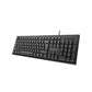 Meetion MT-K100-RS Office USB Wired Standard Keyboard – Full Size, Arabic & English Layout, Black