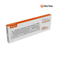 Meetion MT-K300-RS Wired USB Standard Keyboard – Full-Size, Spill-Resistant, Quiet Membrane, Arabic & English Layout, White