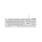 Meetion MT-K300-RS Wired USB Standard Keyboard – Full-Size, Spill-Resistant, Quiet Membrane, Arabic & English Layout, White