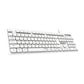 Meetion MT-K300-RS Wired USB Standard Keyboard – Full-Size, Spill-Resistant, Quiet Membrane, Arabic & English Layout, White