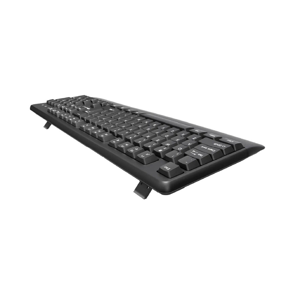 Meetion K4130 / MT-K4130 2.4G Wireless Keyboard – Full-Size, 104 Keys, Black, US Layout