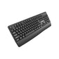 Meetion K4130 / MT-K4130 2.4G Wireless Keyboard – Full-Size, 104 Keys, Black, US Layout
