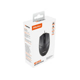 Meetion MT-M360 USB Wired Optical Mouse – 1000 DPI, High Precision, Ergonomic Symmetrical Design, Black