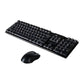 TJ-808 Wireless Keyboard & Mouse Combo – 2.4GHz, USB Receiver, 104 Keys, Black