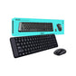 Logitech MK220 Wireless Keyboard & Mouse Combo – Compact, 2.4GHz Wireless, USB Receiver, Black
