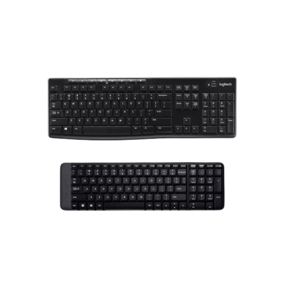 Logitech MK220 Wireless Keyboard & Mouse Combo – Compact, 2.4GHz Wireless, USB Receiver, Black