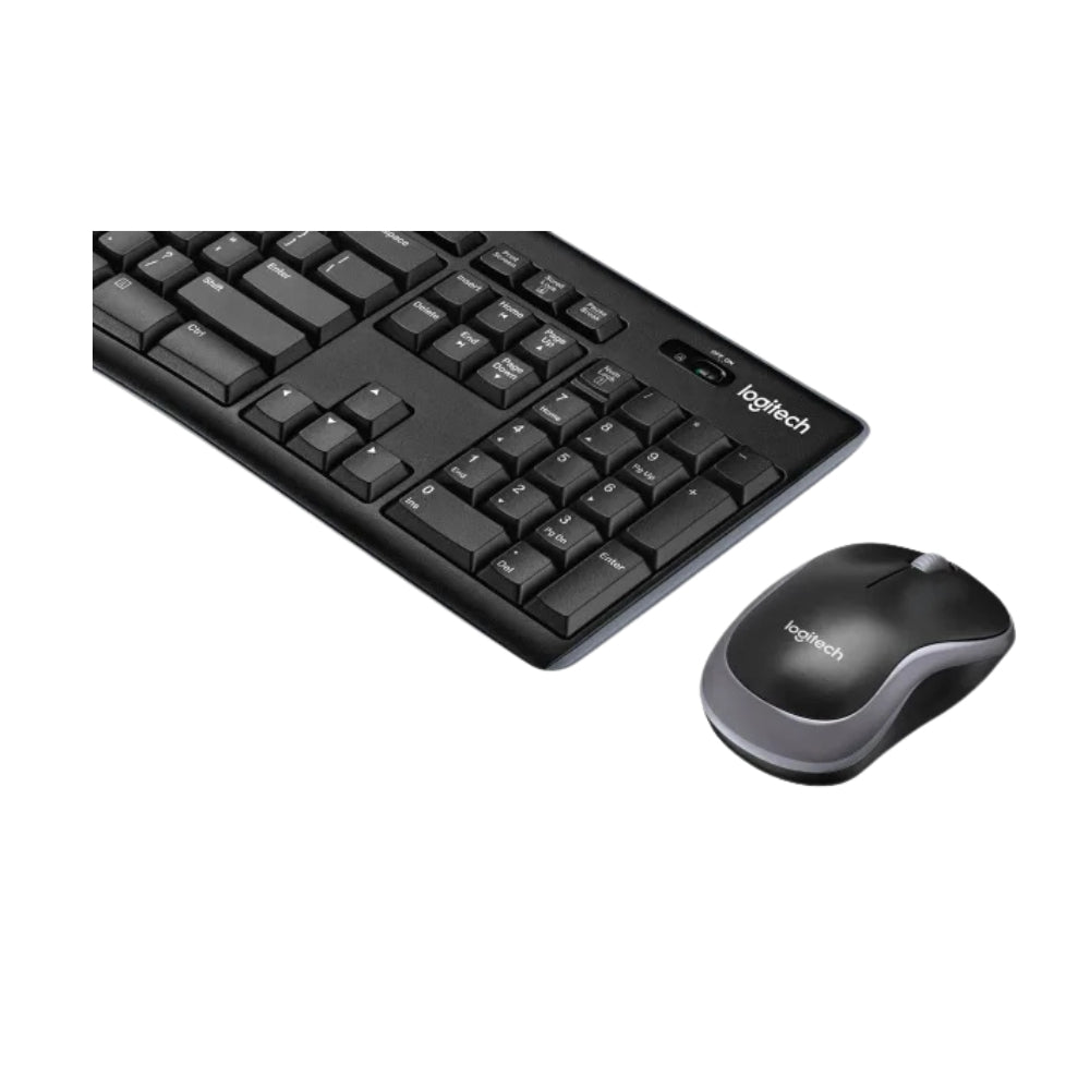 Logitech MK270 Wireless Keyboard & Mouse Combo – Full-Size Keyboard, 2.4GHz, USB Receiver, Black