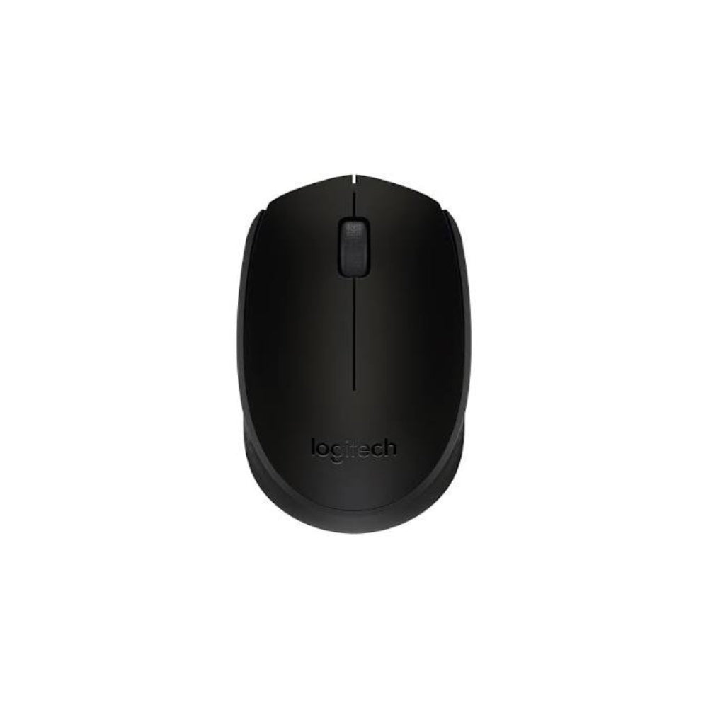 Logitech M170 Wireless Mouse – 2.4GHz, USB Nano Receiver, Optical Tracking, Black