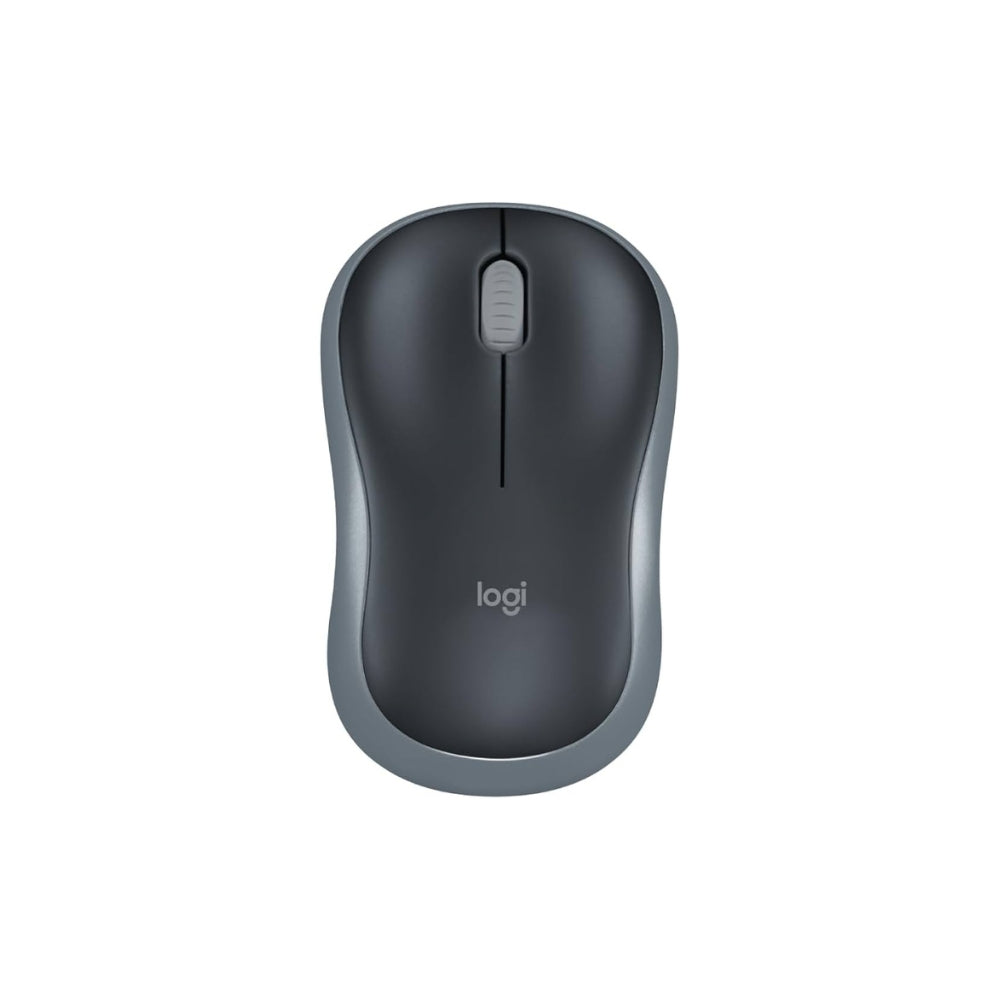 Logitech M186 Wireless Mouse – 2.4GHz, 1000 DPI Optical Tracking, USB Receiver, Ambidextrous Design