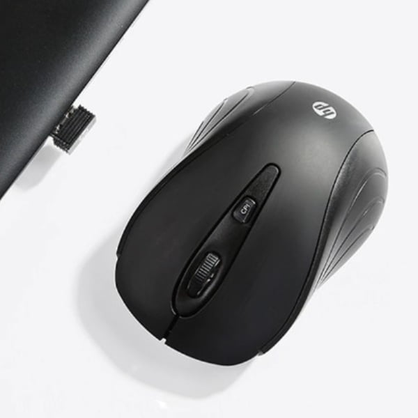 HP S3000 Wireless Mini Mouse – 2000 DPI, Adjustable CPI, Black
