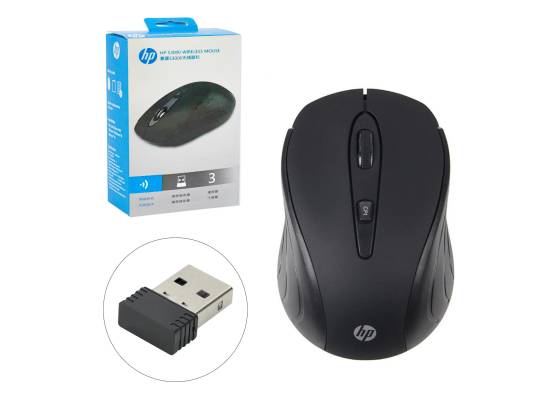 HP S3000 Wireless Mini Mouse – 2000 DPI, Adjustable CPI, Black