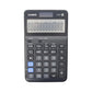 CASIO J-120F-W-DP Desktop Calculator – 12 Digits, Tax Calculation, Currency Exchange, Solar & Battery, Black