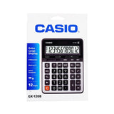 CASIO GX-120B Desktop Calculator – 12 Digits, Extra Large Display, Mark-Up, Solar & Battery