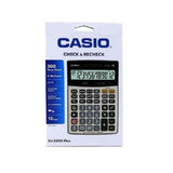 CASIO DJ-220D Plus Desktop Calculator – 12 Digits, 300-Step Check, Tax Calculation, Metal Faceplate, Solar & Battery