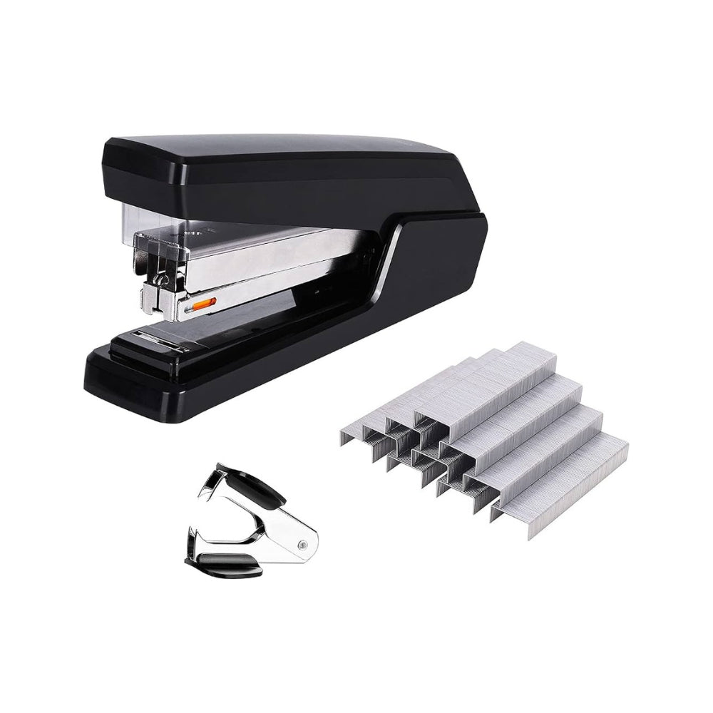 Deli E0433S Effortless Flat Clinch Stapler – 30 Sheets, Black