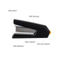 Deli E0433S Effortless Flat Clinch Stapler – 30 Sheets, Black