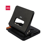 Deli E0142 Effortless 2-Hole Metal Punch – 25 Sheets, Black