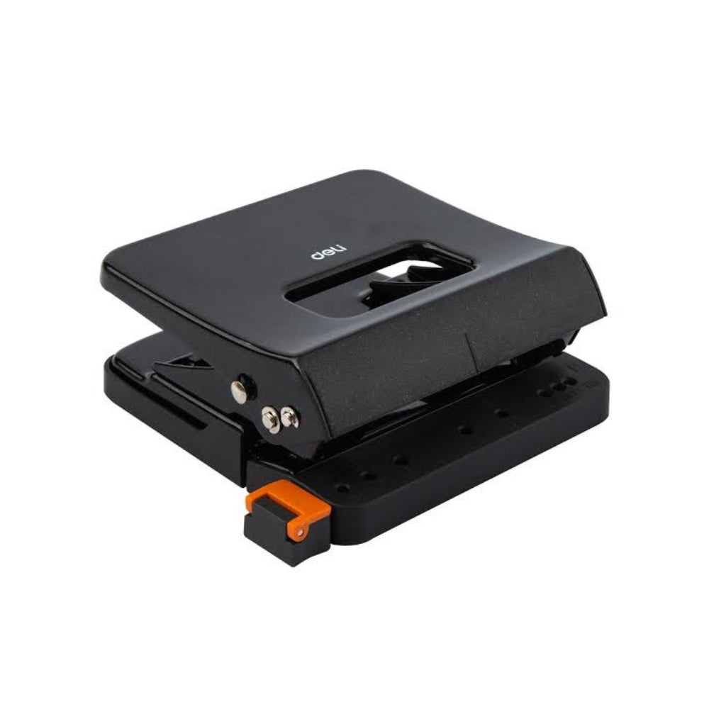 Deli E0142 Effortless 2-Hole Metal Punch – 25 Sheets, Black