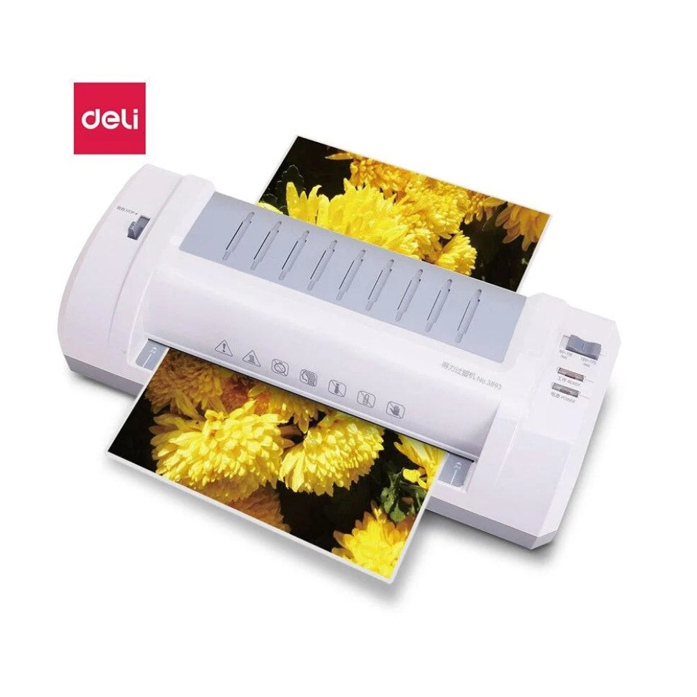Deli 3893 A4 Laminator – 300 mm/min, Grey