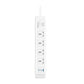Huntkey SZC417 Universal Power Strip – 5 AC Sockets, 2 USB-C & 1 USB-A, 3-Meter Cable